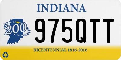 IN license plate 975QTT