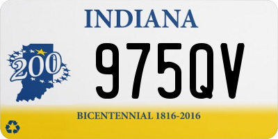IN license plate 975QV