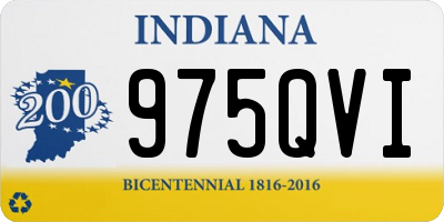 IN license plate 975QVI
