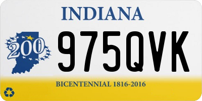 IN license plate 975QVK