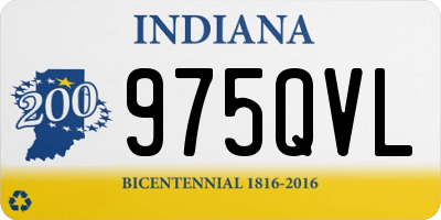 IN license plate 975QVL