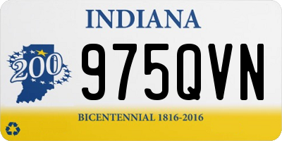 IN license plate 975QVN