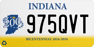IN license plate 975QVT