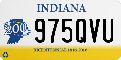 IN license plate 975QVU