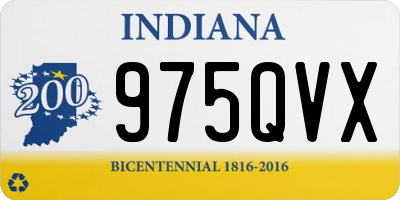 IN license plate 975QVX