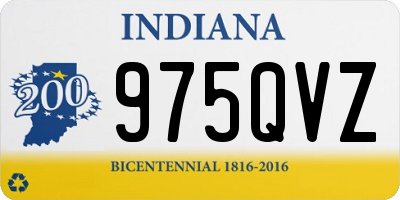 IN license plate 975QVZ