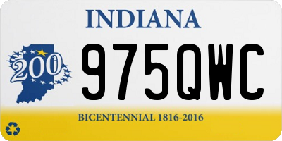 IN license plate 975QWC