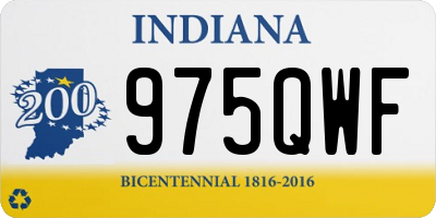 IN license plate 975QWF