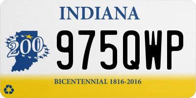 IN license plate 975QWP