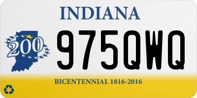 IN license plate 975QWQ
