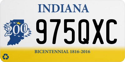IN license plate 975QXC