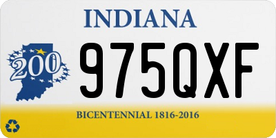 IN license plate 975QXF