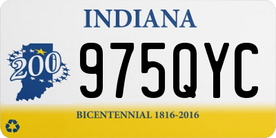 IN license plate 975QYC