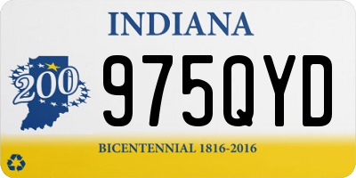 IN license plate 975QYD