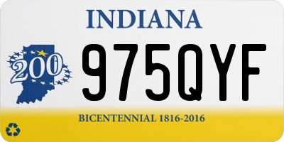 IN license plate 975QYF