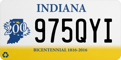 IN license plate 975QYI