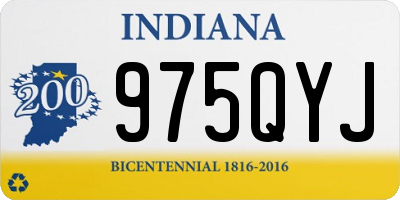 IN license plate 975QYJ