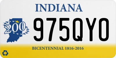 IN license plate 975QYO