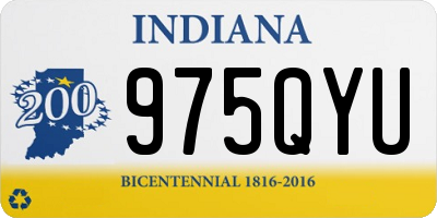 IN license plate 975QYU