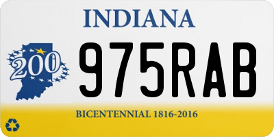 IN license plate 975RAB
