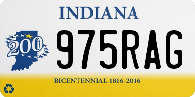 IN license plate 975RAG