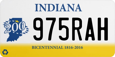 IN license plate 975RAH