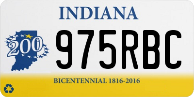 IN license plate 975RBC
