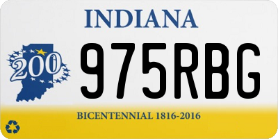 IN license plate 975RBG
