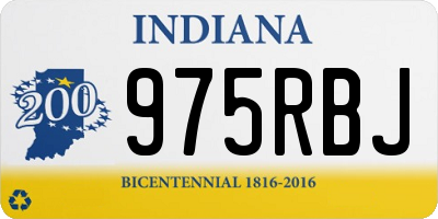 IN license plate 975RBJ