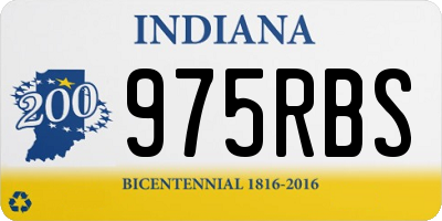 IN license plate 975RBS