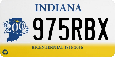 IN license plate 975RBX