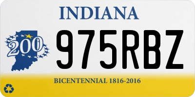 IN license plate 975RBZ