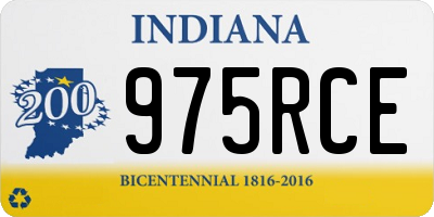 IN license plate 975RCE