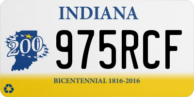 IN license plate 975RCF