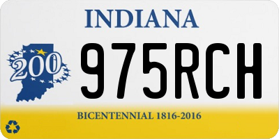 IN license plate 975RCH