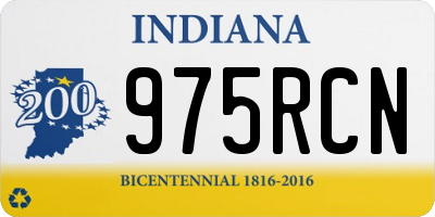 IN license plate 975RCN