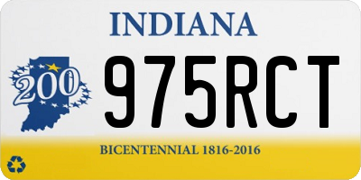 IN license plate 975RCT