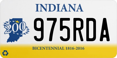 IN license plate 975RDA