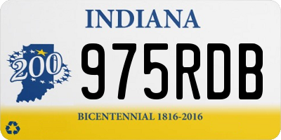 IN license plate 975RDB