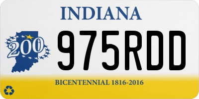 IN license plate 975RDD