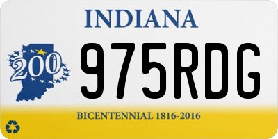 IN license plate 975RDG