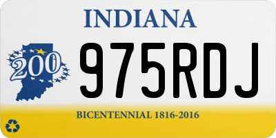IN license plate 975RDJ