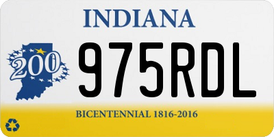 IN license plate 975RDL