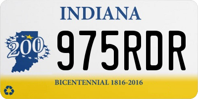 IN license plate 975RDR