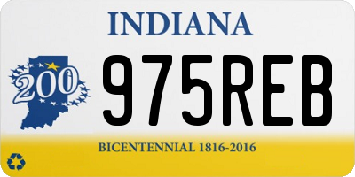 IN license plate 975REB