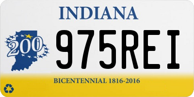 IN license plate 975REI