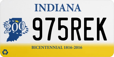 IN license plate 975REK