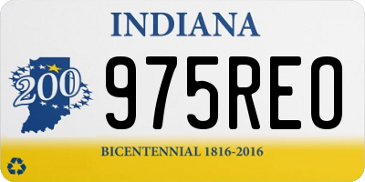 IN license plate 975REO