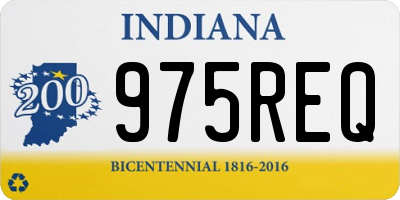 IN license plate 975REQ