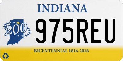 IN license plate 975REU